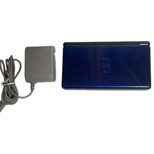 Nintendo Dark Blue Handheld Console with Charger, Stylus & Game Card